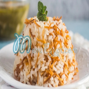  طبق أرز أبيض بالشعرية