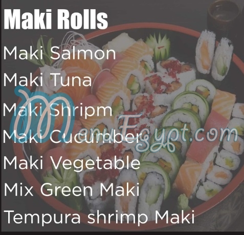 BOTO Sushi menu