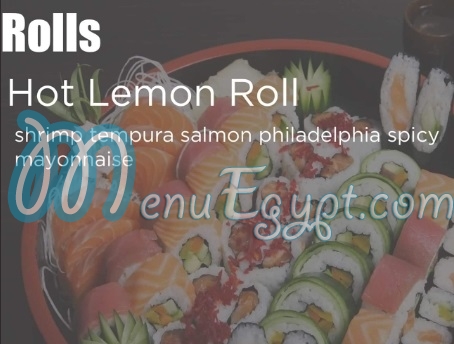 BOTO Sushi delivery menu