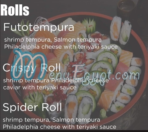 BOTO Sushi menu prices