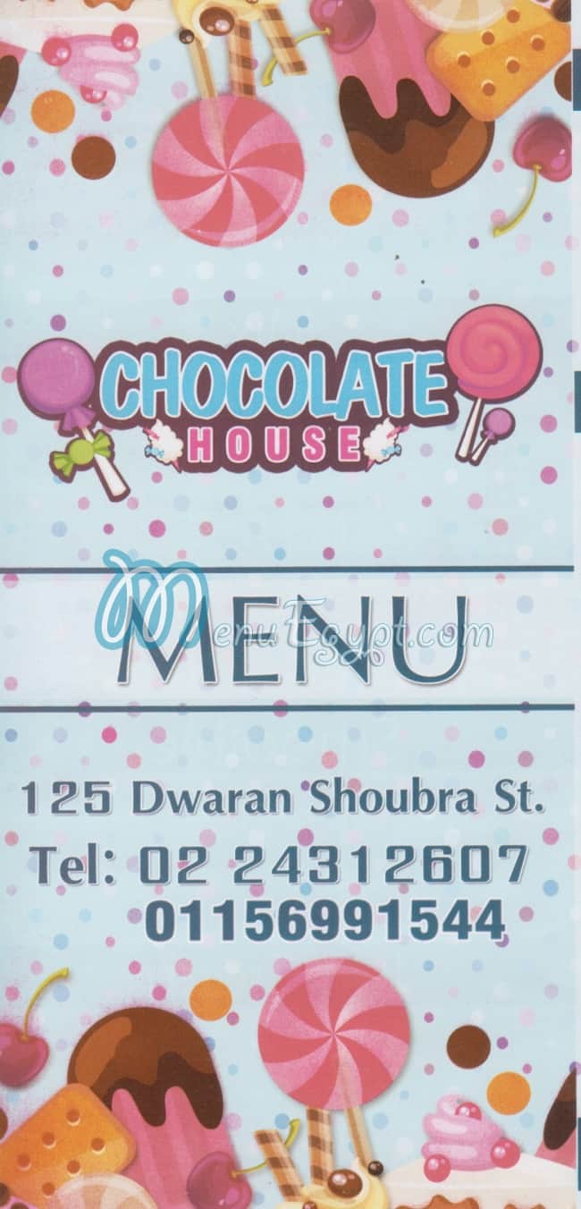 Chocolate House Shoubra menu