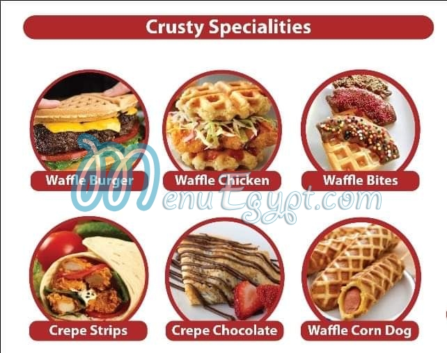 Crusty delivery menu