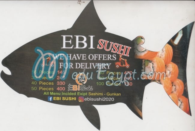 Fbi Sushi menu