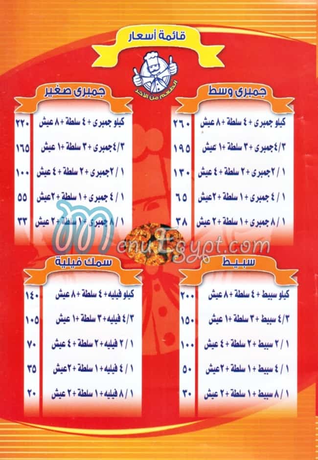 Kebdet El Nwawy menu Egypt