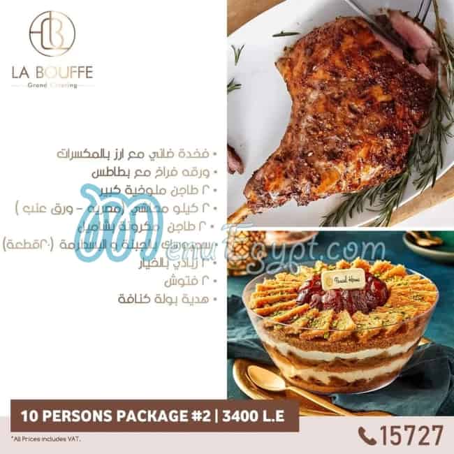 La Bouffe Catering menu Egypt