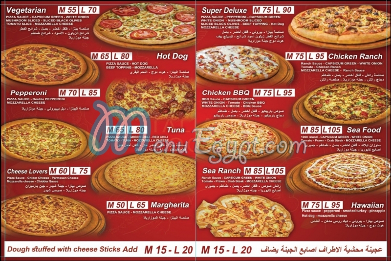 PitsaPizza menu Egypt