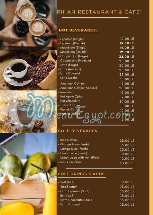 Rihan Restaurant & Cafe menu Egypt