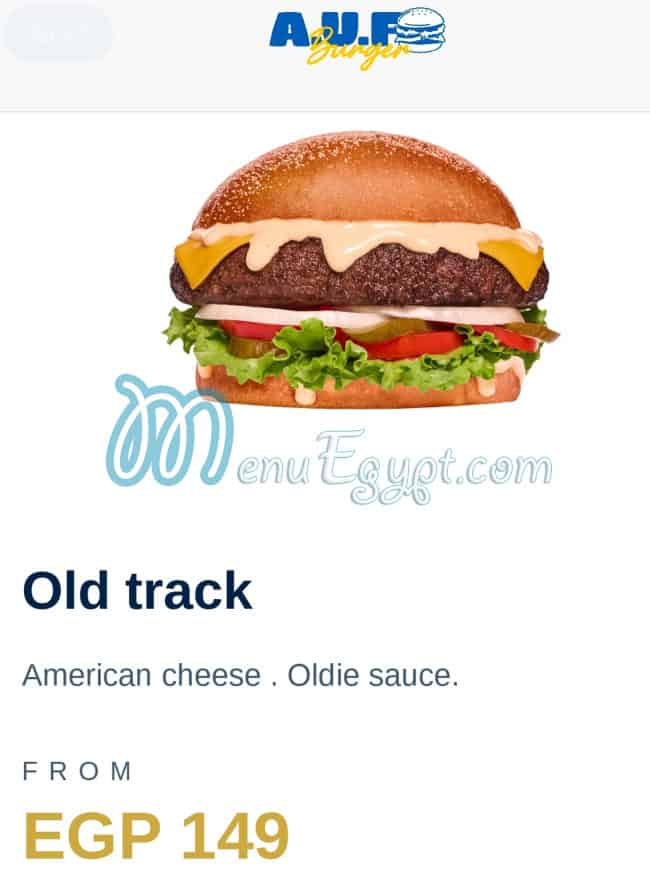 A U F Burger menu
