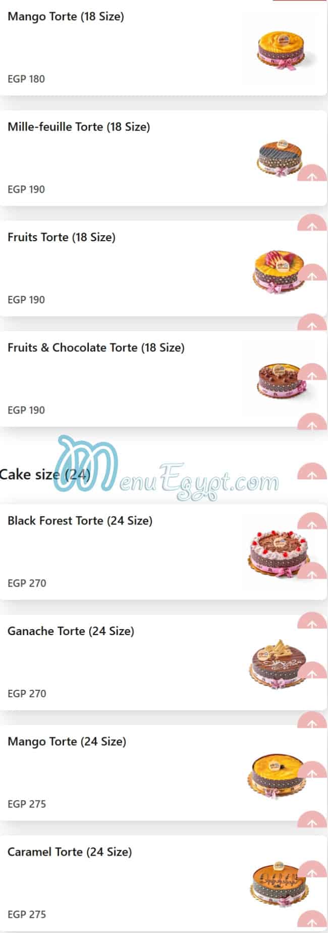 Abo Mehrem Patisserie menu