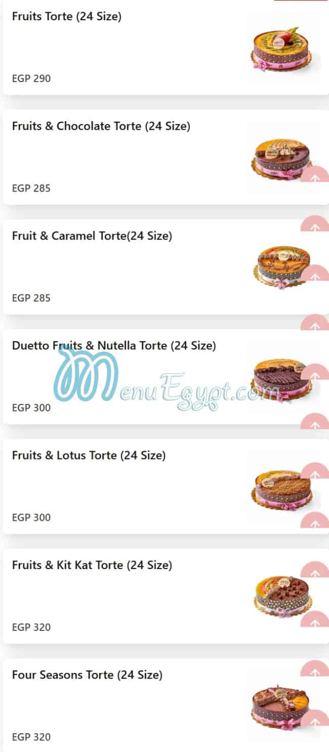 Abo Mehrem Patisserie menu Egypt