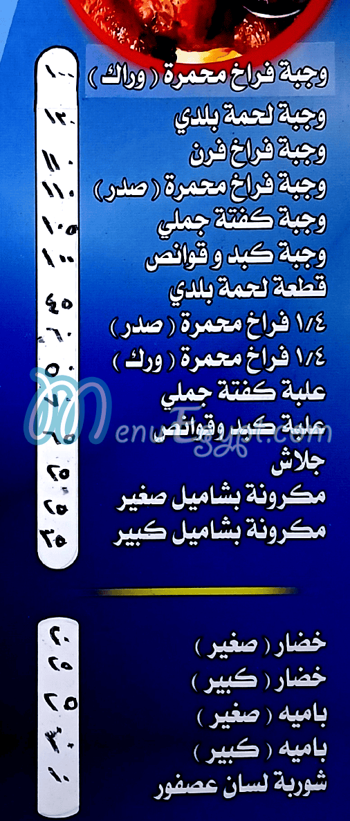 منيو ابو يوسف حلوان