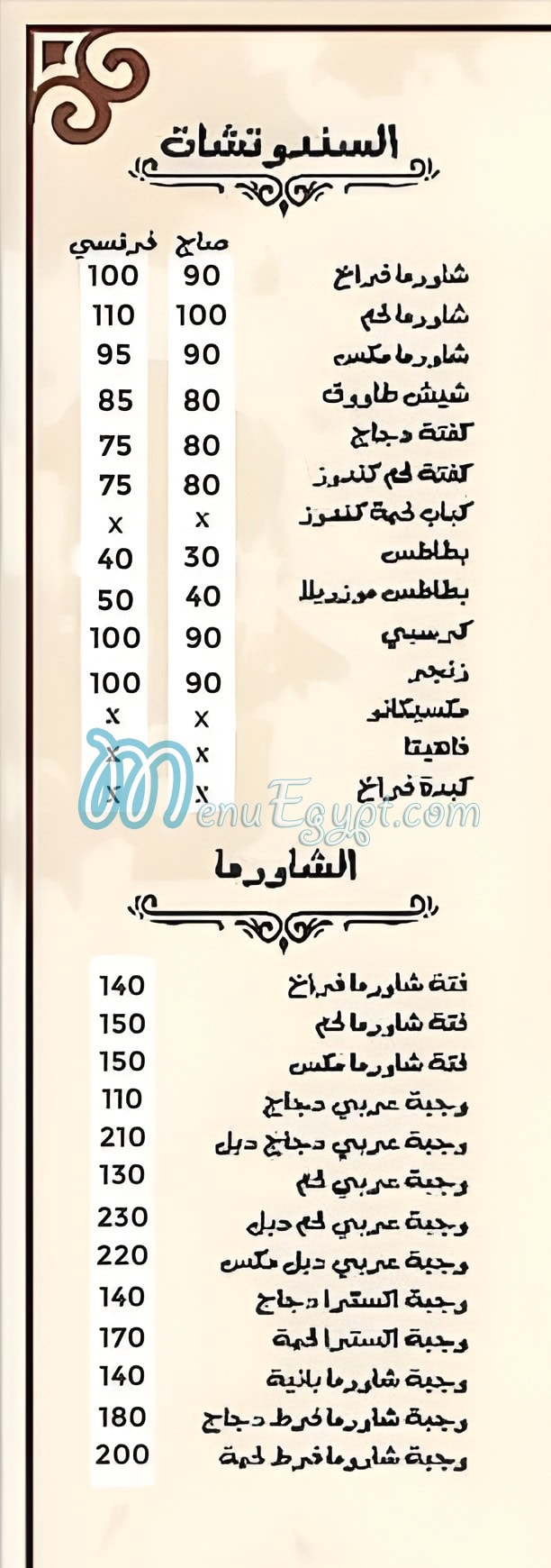 مطعم ابو حسين السورى مصر
