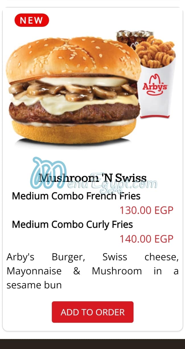 Arbys menu prices