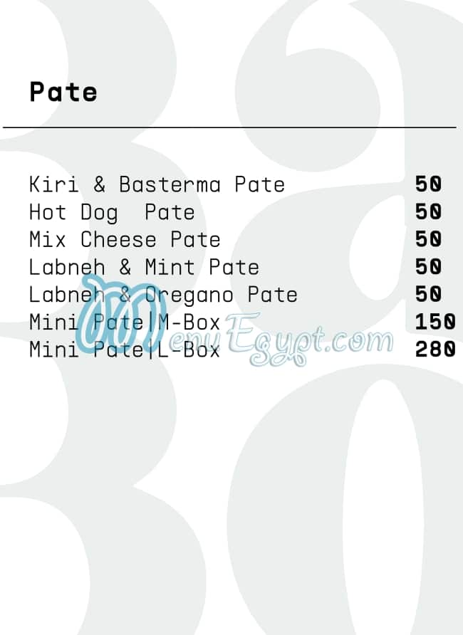 Bake Boss menu prices