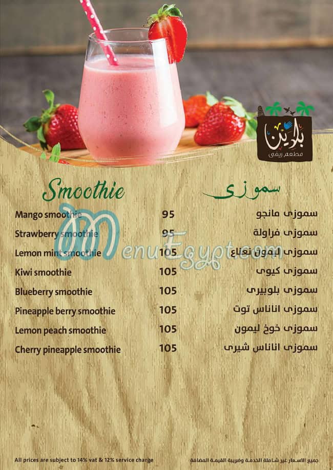 Baladina menu Egypt 8