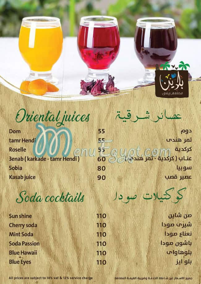 Baladina menu Egypt 9