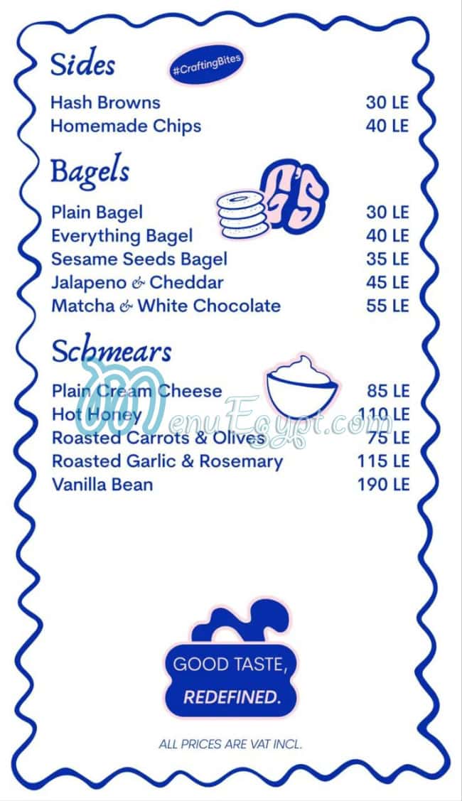 Begals And Coffe     G` S menu Egypt