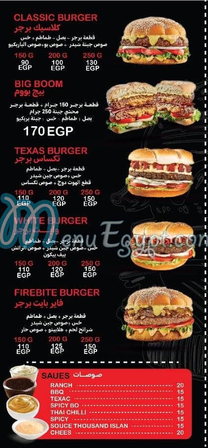 Bo Burger delivery menu