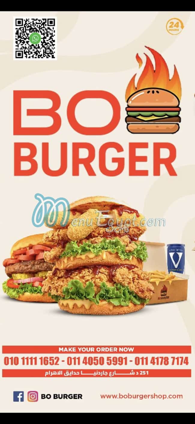 Boo Burger online menu