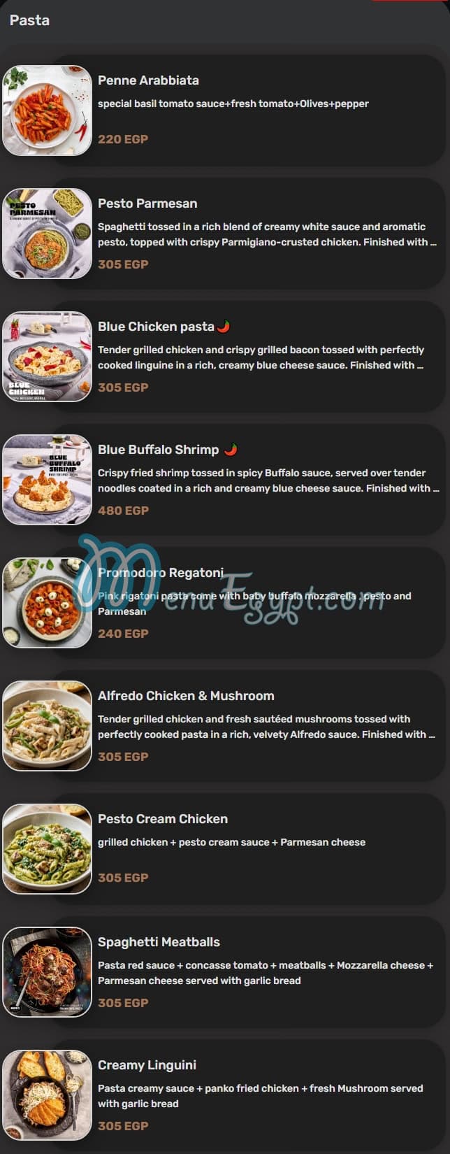 Bruxies Egypt menu Egypt 4