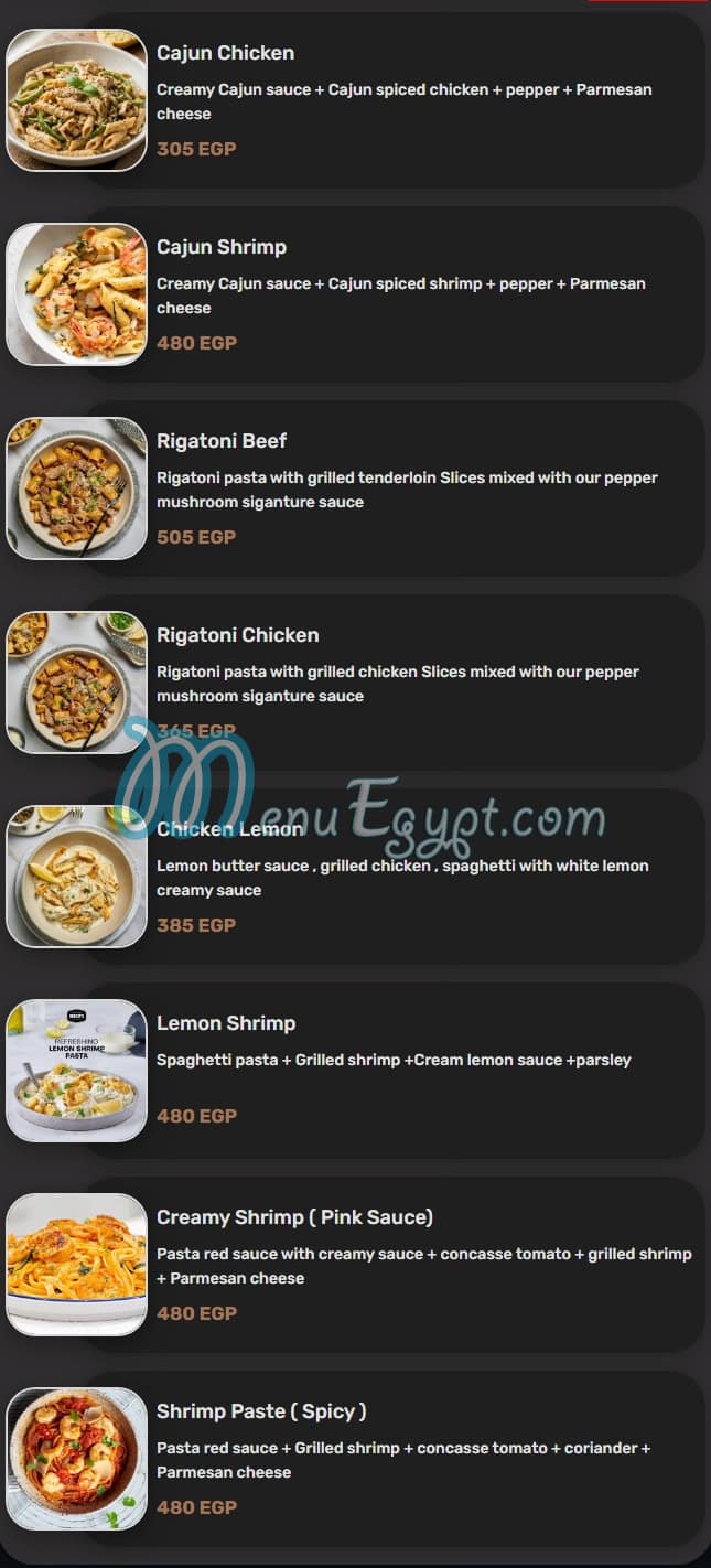 Bruxies Egypt menu Egypt 5
