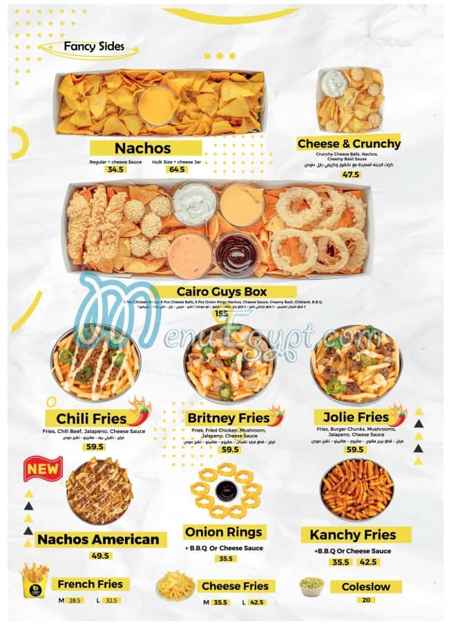 Cairo Guys delivery menu