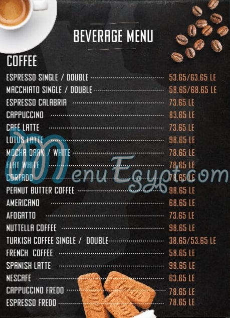calabria cafe & restaurant menu Egypt 10
