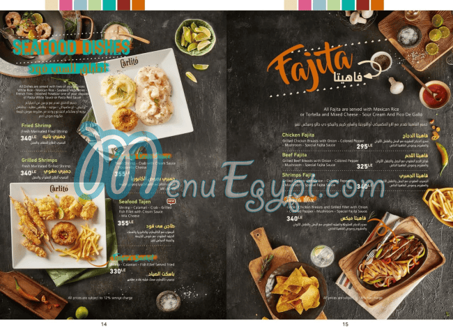 Carlito menu prices