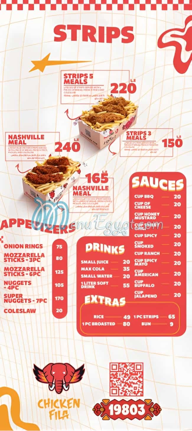 Chicken Fil-A delivery menu