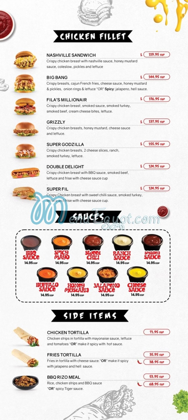 Chicken Fil-A delivery menu