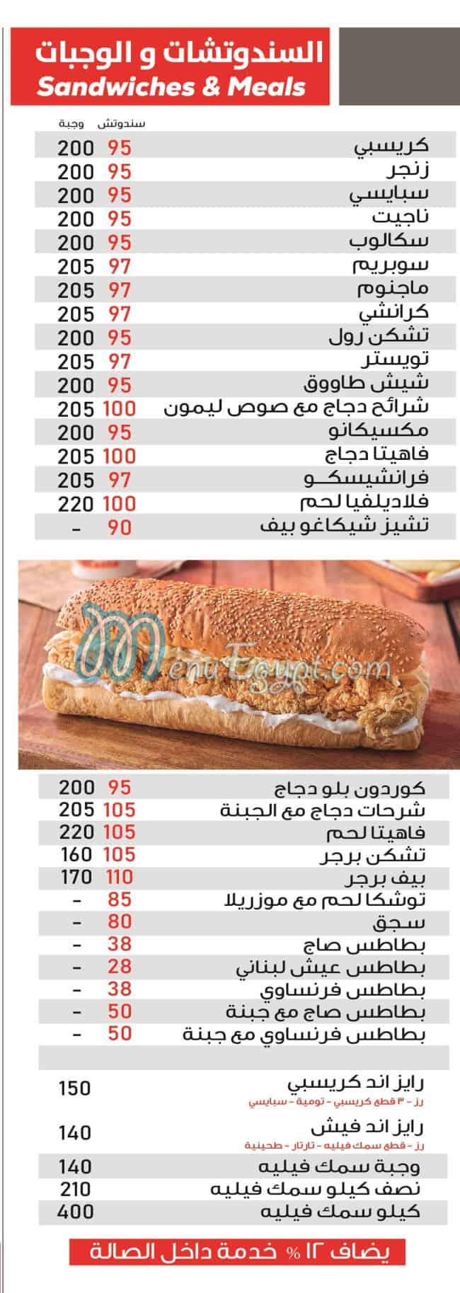 Chikno menu Egypt 8
