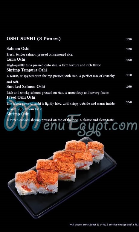 ClamoriSushi menu prices