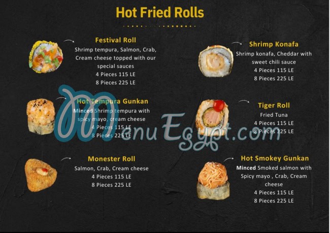 Crunch Sushi And Burger menu Egypt 5