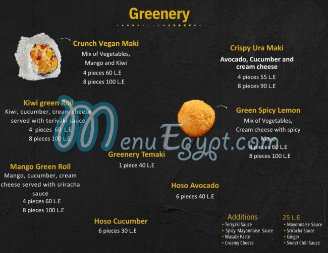 Crunch Sushi And Burger menu Egypt 6