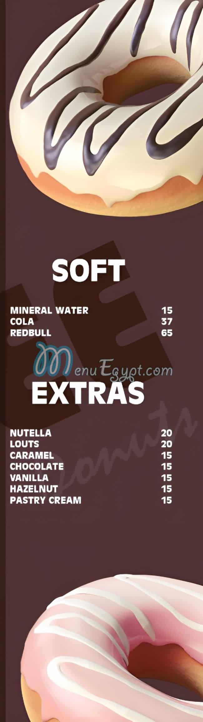 Dee Donuts menu Egypt