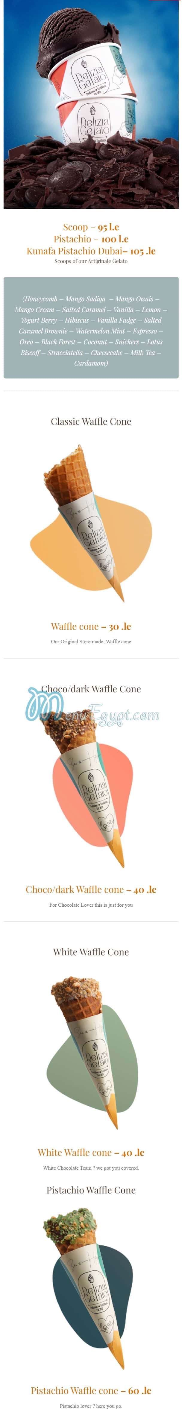 Delizia Gelato menu Egypt 13