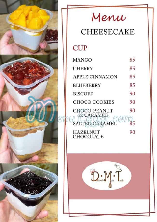 DMT Bakery online menu