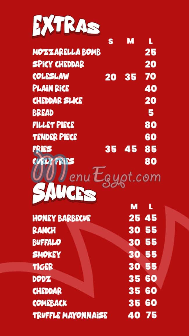dodz menu Egypt 3