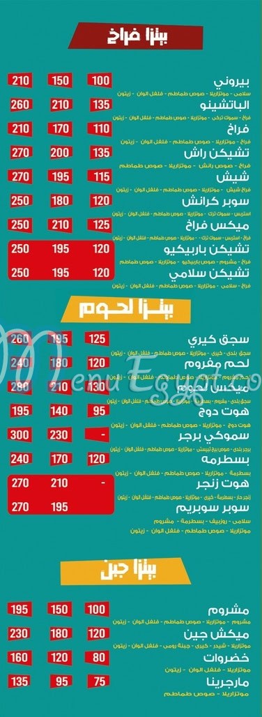 Dr. Fetter menu Egypt