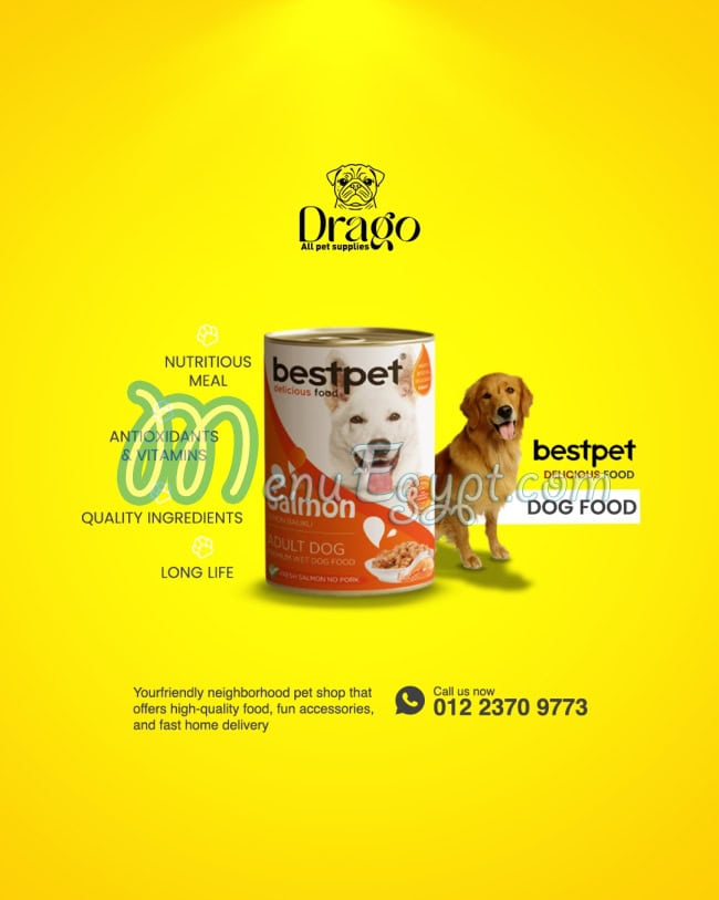 Drago Pet Shop menu Egypt 11