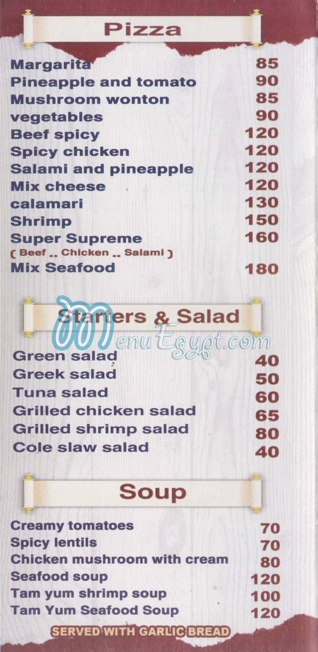 Dragon Food Court menu Egypt