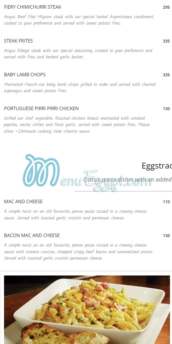 Eggspectation Egypt menu Egypt 10