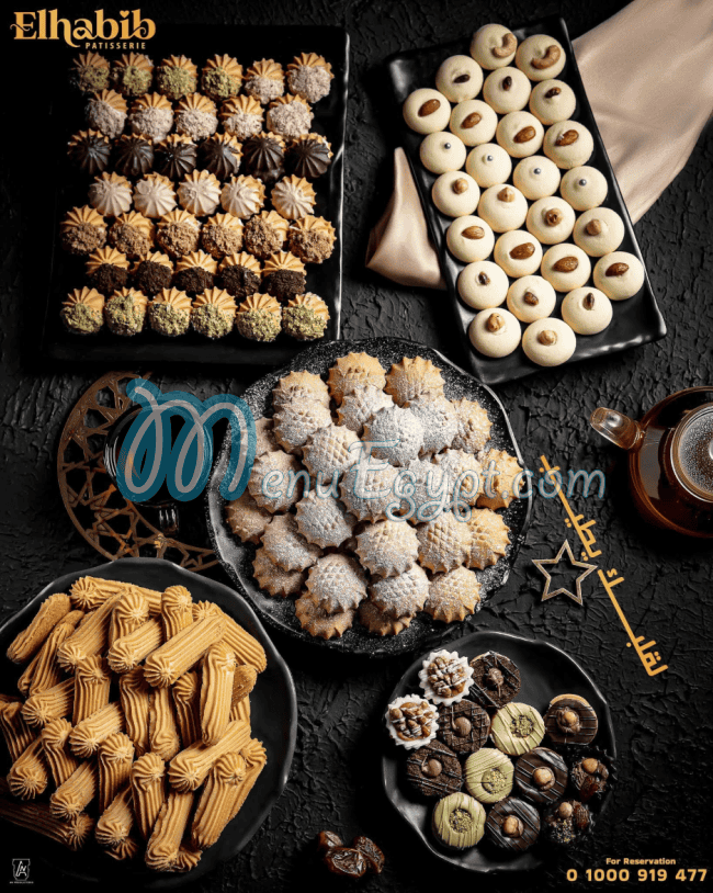El Habib patisserie menu Egypt