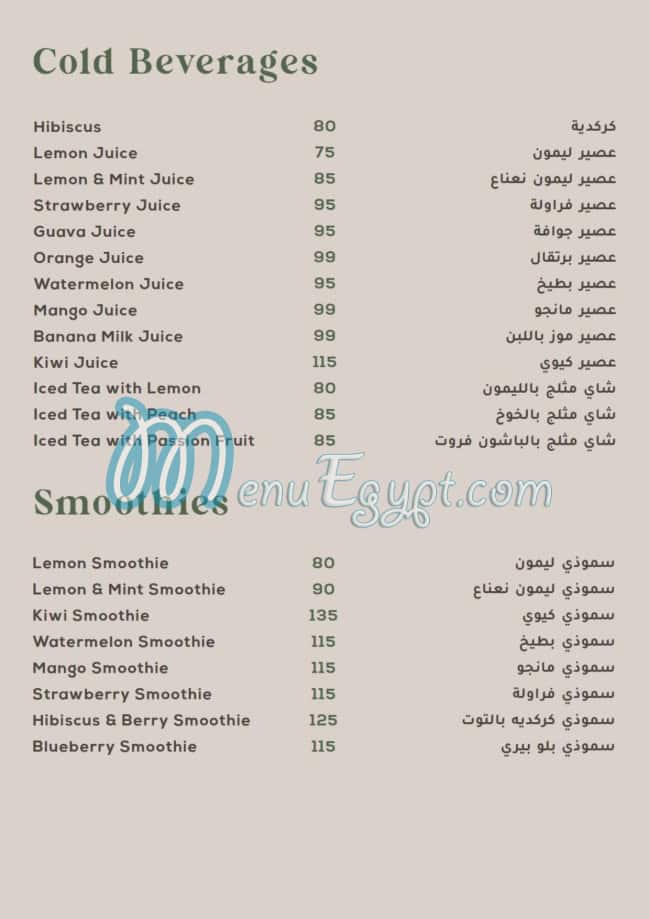 Farida menu Egypt 5