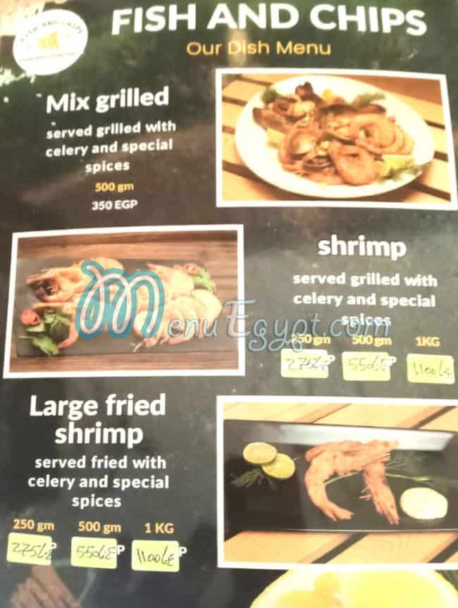 Fish and Chips menu Egypt 4
