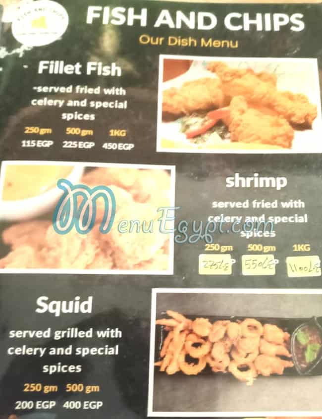 Fish and Chips menu Egypt 5