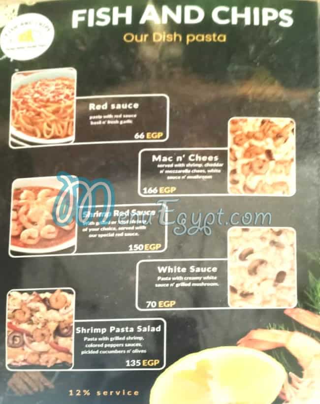 Fish and Chips menu Egypt 2