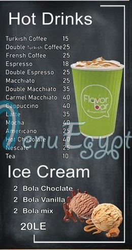 Flavor Bar online menu