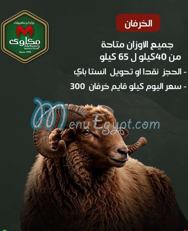 رقم جزارة ومشويات مكاوي مصر