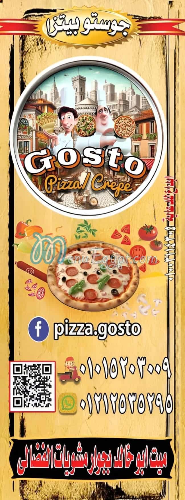 Gusto pizza menu Egypt 2